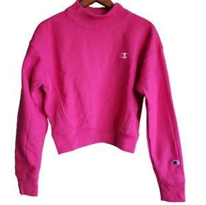Champion Reverse Weave Inari Crop Mock Neck Sweatshirt